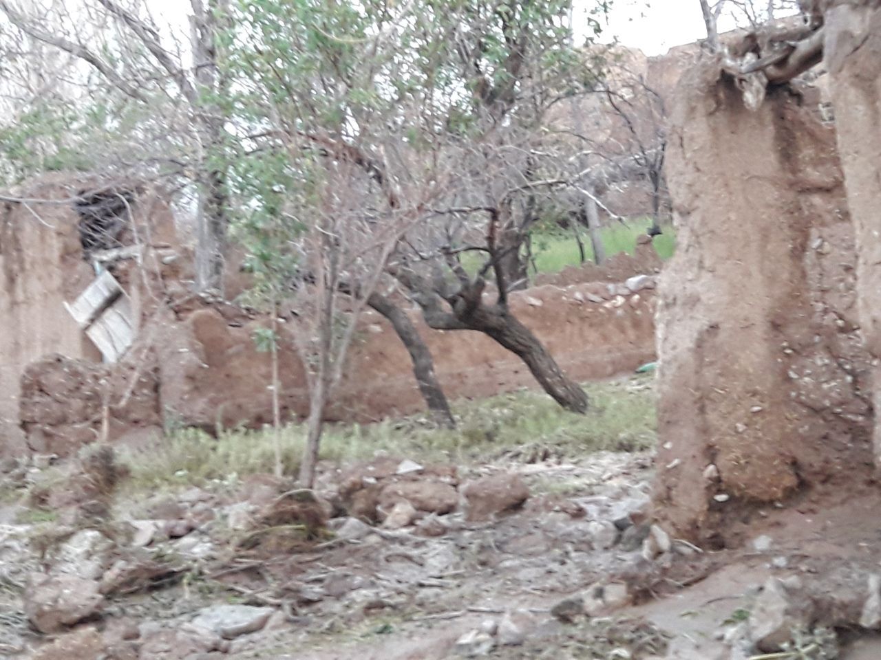 تخریب قنات مزرعه عبدالله بر اثر جاری شدن سیل/ تصویر