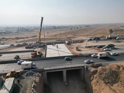 پیشرفت ۸۰ درصدی احداث زیرگذر کوی راه حق در محور اصفهان – بهارستان