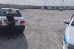 رانندگی چند کودک با یک دستگاه خودروی پراید در کاشان