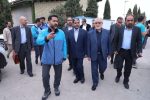 بازدید معاون امنیتی وزارت کشور و معاون امنیتی استاندار اصفهان از ایستگاه پمپاژ آب در ورزنه