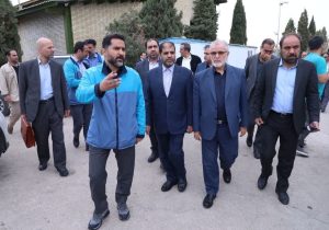 بازدید معاون امنیتی وزارت کشور و معاون امنیتی استاندار اصفهان از ایستگاه پمپاژ آب در ورزنه